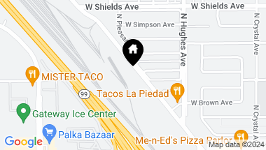 Map of 2825 N Weber Avenue, Fresno CA, 93705