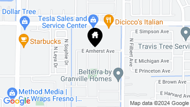 Map of 2871 N Cypress Avenue, Fresno CA, 93727