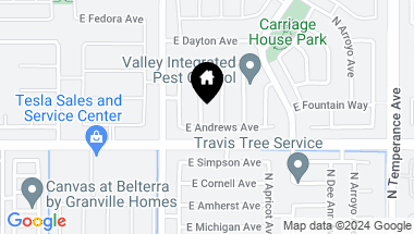 Map of 3032 N Shelly Avenue, Fresno CA, 93727