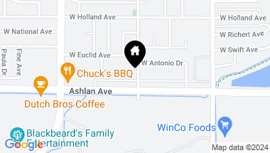Map of 604 W Antonio Drive, Clovis CA, 93612