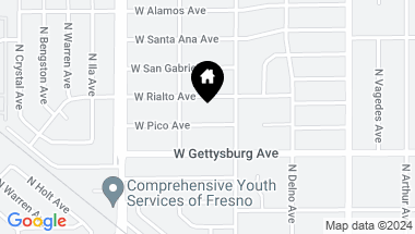 Map of 948 W Pico Avenue, Fresno CA, 93705