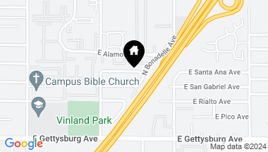 Map of 4746 E Santa Ana Avenue, Fresno CA, 93726