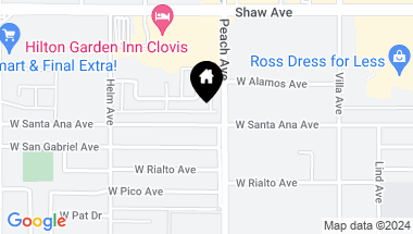 Map of 431 W Santa Ana Avenue # 4, Clovis CA, 93612