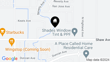 Map of 4121 Scott Avenue, Clovis CA, 93619
