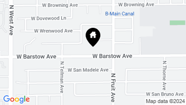 Map of 1490 W Barstow Avenue, Fresno CA, 93711