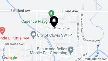 Map of 808 El Dorado Avenue, Clovis CA, 93619