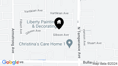 Map of 2473 Gibson Avenue, Clovis CA, 93612