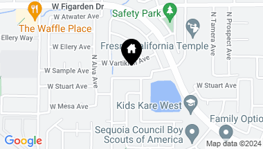 Map of 3542 W Escalon Avenue, Fresno CA, 93711