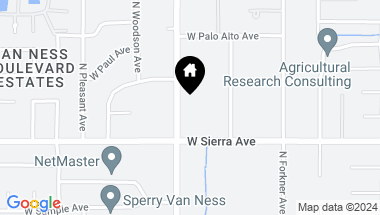 Map of 6464 N Van Ness Boulevard, Fresno CA, 93711