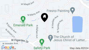 Map of 3421 W Los Altos Avenue, Fresno CA, 93711