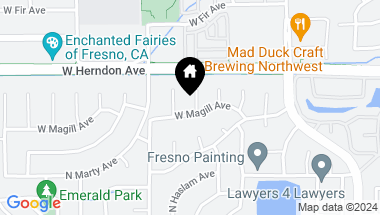 Map of 3318 W Magill Avenue, Fresno CA, 93711