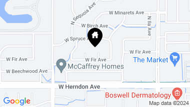 Map of 7125 N Forkner Avenue, Fresno CA, 93711