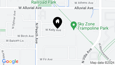 Map of 272 W Kelly Avenue, Clovis CA, 93611