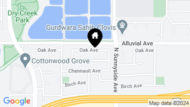 Map of 1294 Oak Avenue, Clovis CA, 93611