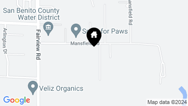 Map of 253 Mansfield RD, HOLLISTER CA, 95023