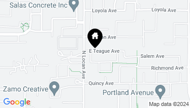 Map of 3028 Teague Avenue, Clovis CA, 93619