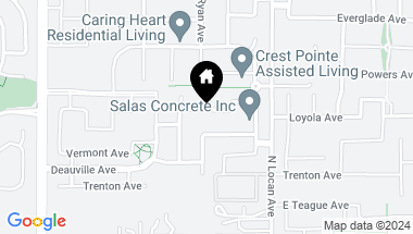Map of 2880 Loyola Avenue, Clovis CA, 93619