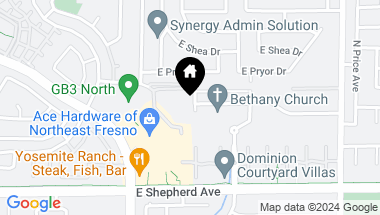 Map of 9213 N Dayspring Way, Fresno CA, 93720