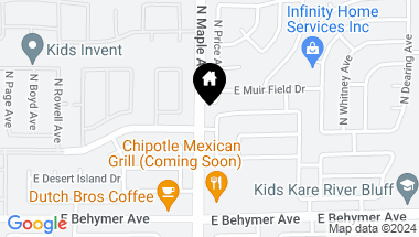 Map of 10223 N Price Avenue, Fresno CA, 93730