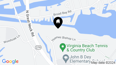 Map of 2021 Thomas Bishop LN, Virginia Beach VA, 23454