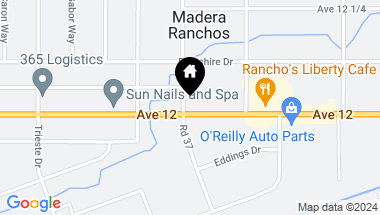 Map of 112 Avenue 12 3 4, Madera CA, 93636