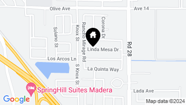 Map of 1376 Linda Mesa Drive, Madera CA, 93638