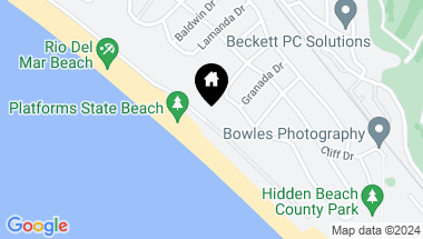 Map of 545 Beach DR, APTOS CA, 95003