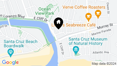 Map of 101 Park Avenue, Santa Cruz CA, 95062
