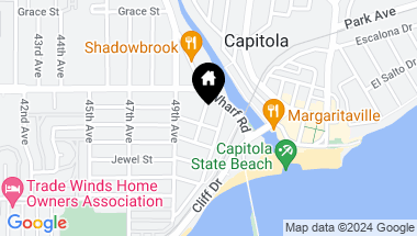 Map of 1550 Lincoln AVE, CAPITOLA CA, 95010