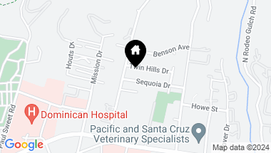 Map of 2035 Sequoia Drive, Santa Cruz CA, 95065