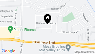 Map of 2586 GOLDENEYE Drive, Los Banos CA, 93635