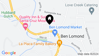 Map of Main Street, Ben Lomond CA, 95005