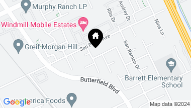 Map of 615 San Gabriel Avenue, Morgan Hill CA, 95037