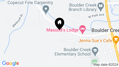 Map of 344 Saint Francis Drive, Boulder Creek CA, 95006