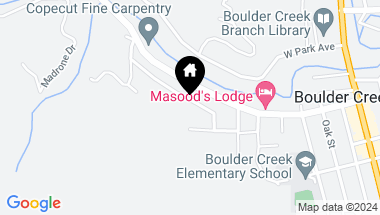 Map of 344 Saint Francis DR, Boulder Creek CA, 95006