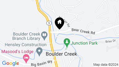 Map of 13550 Bear Creek RD 14, BOULDER CREEK CA, 95006