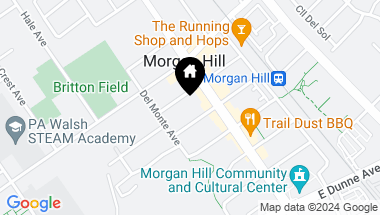 Map of 42 W 1st Street, Morgan Hill CA, 95037