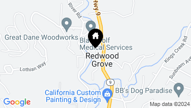 Map of 635 Primavera RD, Boulder Creek CA, 95006