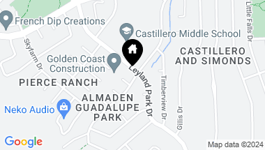 Map of 6561 Leyland Park DR, SAN JOSE CA, 95120