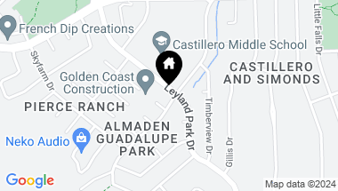 Map of 6561 Leyland Park Drive, San Jose CA, 95120