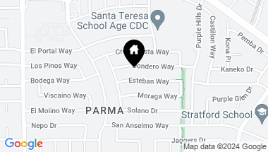 Map of 291 Esteban Way, San Jose CA, 95119