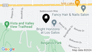 Map of 258 Belvue DR, LOS GATOS CA, 95032