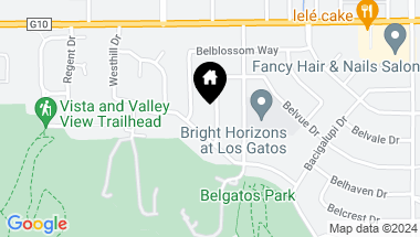 Map of 259 Belvue DR, LOS GATOS CA, 95032