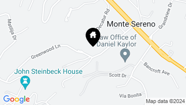 Map of 16005 Greenwood Lane, Monte Sereno CA, 95030