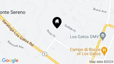Map of 16055 Rose Avenue, Los Gatos CA, 95030