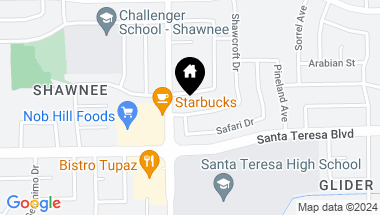 Map of 6017 Shawcroft Drive, San Jose CA, 95123