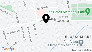 Map of 115 & 117 Verde CT, LOS GATOS CA, 95032
