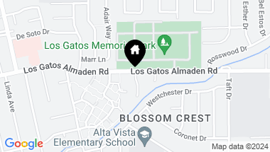 Map of 15632 Los Gatos Almaden Road, Los Gatos CA, 95032