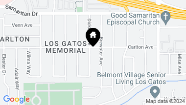 Map of 15186 Dickens AVE, SAN JOSE CA, 95124