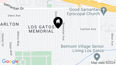 Map of 15186 Dickens Avenue, San Jose CA, 95124